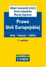 Prawo Unii Europejskiej Testy, kazusy, tablice Łabędzka Anna, Szpunar Maciej