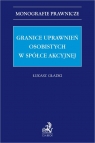 Granice uprawnień osobistych w spółce akcyjnej dr Łukasz Gładki