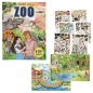 Zestaw kreatywny z naklejkami ZOO 14532A
