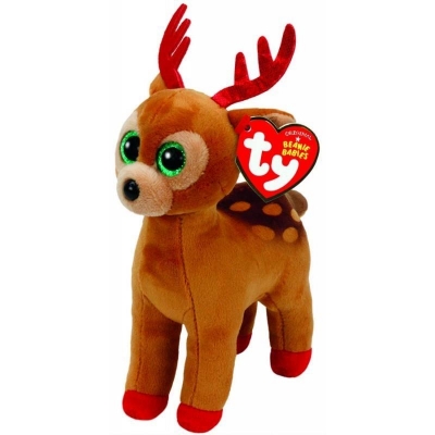 Maskotka Beanie Babies Tinsel - brązowy renifer 15 cm (TY 37238)