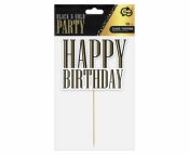 Dekoracja na tort B&G Party - Happy Birthday