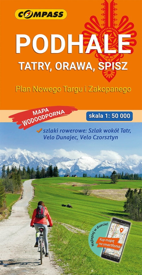 Podhale Tatry Orawa Spisz Mapa Wodoodporna Wyd 9 / Compass