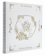 Biblia. Pamiątka Chrztu Św. srebrna - Aniołek - Lizzie Ribbons, Paola Bertolini Grudina