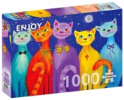 Puzzle 1000 Uśmiechnięte koty