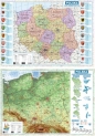 Mapa Polski A2 dwustronna fizyczno-administracyjna - Opracowanie zbiorowe