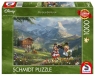 Puzzle PQ 1000 Myszka Miki&Minnie w Alpach G3