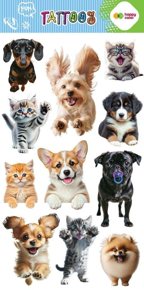 Tatuaże zmywalne Best Friends HAPPY COLOR