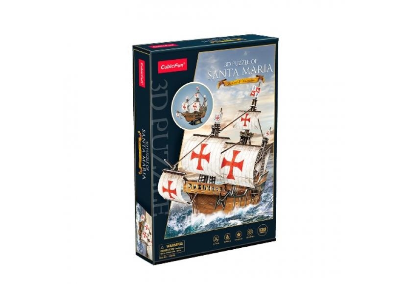 <img src='https://webimage.pl/pics/387/0/d2266397.jpg' style='height:440px' /> Puzzle 3D Santa Maria (306-T4038H)