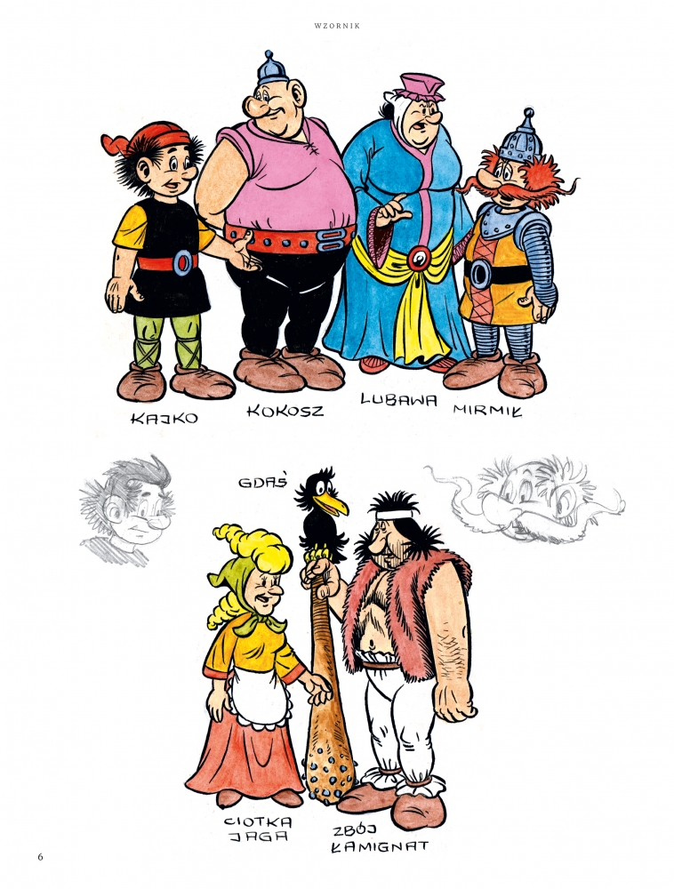 Kajko i Kokosz. Szkice i rysunki