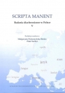 Scripta manent V Badania diachroniczne Małgorzata Posturzyńska-Bosko, Piotr Sorbet