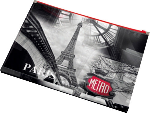 Paris koperta z nadrukiem na suwak A4