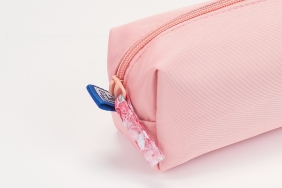 Piórnik saszetka Oxford Flowers - jasnopomarańczowa