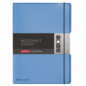 Notatnik my.book Flex A4/2x40k linia, kratka - niebieski (11361441)