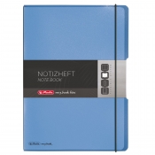 Notatnik my.book Flex A4/2x40k linia, kratka - niebieski (11361441)