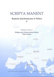 Scripta manent V Badania diachroniczne - Sorbet Piotr 