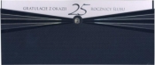 Karnet 25 rocznica ślubu