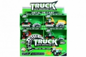 Traktor metalowy przyczepą