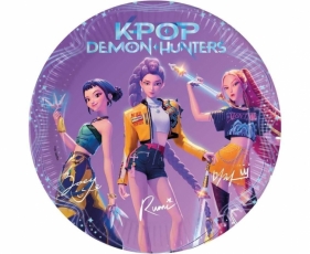 Talerzyki papierowe K-pop Demon Hunters 23cm 8szt