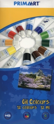 Farby olejne Prima Art 12 kolorów 12 ml w tubie (322825)