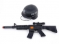 Zestaw policyjny Adar karabin i hełm (517387)