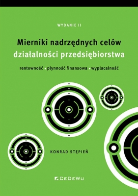 Mierniki nadrzędnych celów działalności przedsiębiorstwa - rentowność, płynność finansowa, wypłacaln - Konrad Stępień