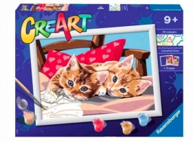 Malowanka CreArt dla dzieci: Dwa słodkie kotki (28938)