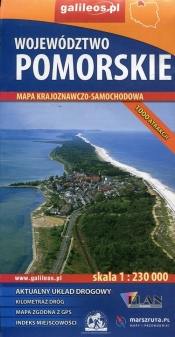 Województwo Pomorskie mapa krajoznawczo-samochodowa 1:230 000