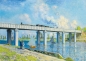 Bluebird Puzzle 1000: Widok na most kolejowy w Argenteuil (60038)
