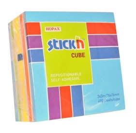 Notes samoprzylepny 76x76mm niebiesko-zielony 400 kartek