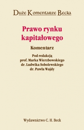 Prawo rynku kapitałowego Komentarz