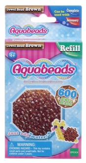 Aquabeads Brązowe koraliki-klejnociki (32738)