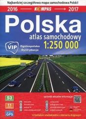 Polska Atlas samochodowy 1:250 000 Kompas