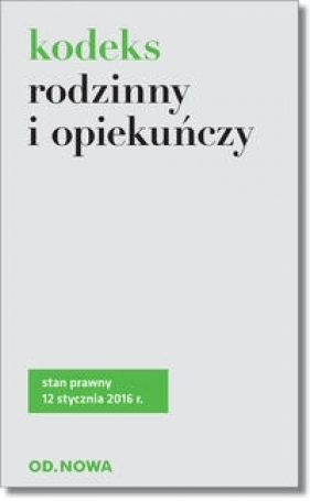 Kodeks rodzinny i opiekuńczy