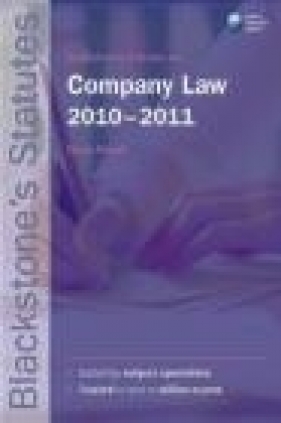 Blackstone's Statutes on Company Law 2010-2011 14e - D French