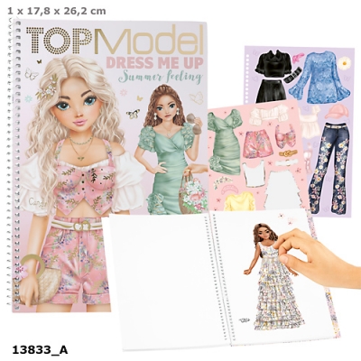 <img src='https://webimage.pl/pics/389/2/d4010070712389.jpg' style='height:440px' /> Zestaw Dress Me Up Big Top Model Summer Feeling 13833A