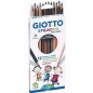 Kredki Giotto Stilnovo, 12 sztuk - pastelowe Skin Tones