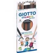 Kredki Giotto Stilnovo, 12 sztuk - pastelowe Skin Tones