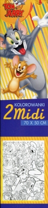 Kolorowanka midi Tom i Jerry