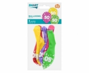 Balony liczba 50 urodziny 30cm 5szt