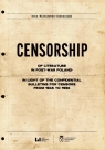 Censorship of Literature in Post-War Poland: In Light of the Confidential Wiśniewska-Grabarczyk Anna