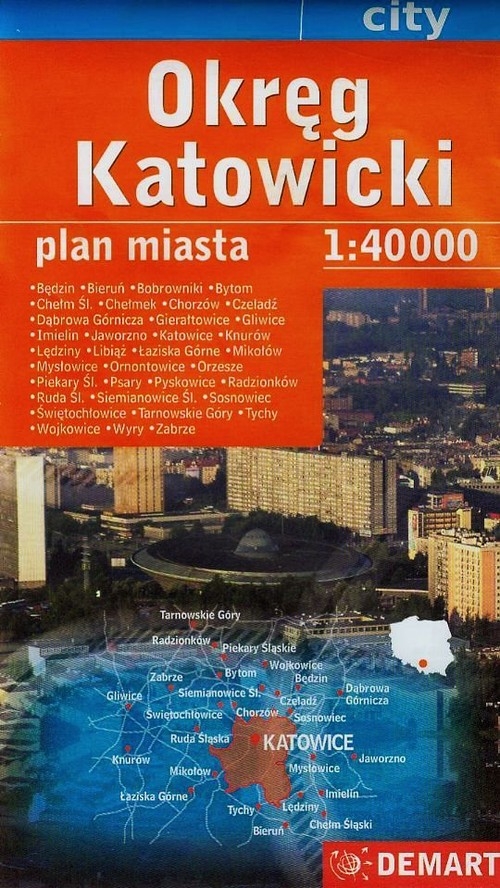 Okręg katowicki plan miasta