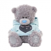 Miś 18 cm w bluzie z kapturem