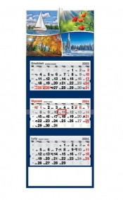 Kalendarz trójdzielny 2024 - Cztery pory roku (T39)