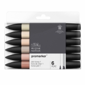 Zestaw pisaków Promarker Winsor & Newton - Skin Tones, 6 kolorów (0290114)