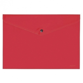 Teczka plastikowa na guzik Factis A4 kolor: czerwony (8411574002390)