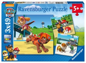 Ravensburger, Puzzle 3x49: Psi Patrol - Zespół na czterech łapach (9239)