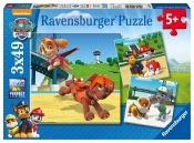 Ravensburger, Puzzle 3x49: Psi Patrol - Zespół na czterech łapach (9239)