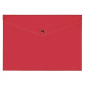 Teczka plastikowa na guzik Factis A4 kolor: czerwony (8411574002390)