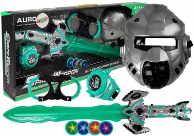 <img src='https://webimage.pl/pics/390/4/d5903802454390.jpg' style='height:440px' /> Miecz świetlny + maska + kajdanki