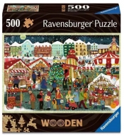Puzzle drewniane: Jarmark świąteczny 500 el. (12001539)